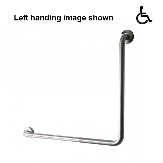 Toilet Grab Rail Ambulant 450 x 450MM L Shape x 2 = 1 Pair (old code