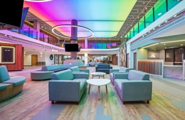 Application of Oxtek X220 Moisture Fix at the new Robina TAFE campus to protect concrete and meet AS1884:2021 moisture requirements.